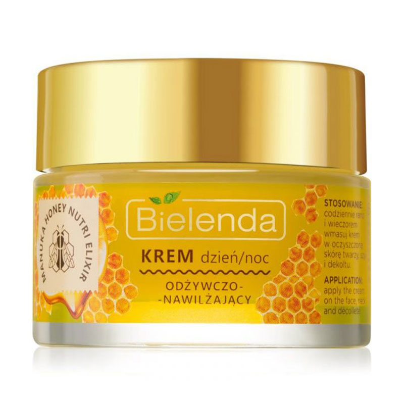 Живильний зволожувальний крем для обличчя Bielenda Manuka Honey для сухої та чутливої шкіри, 50 мл